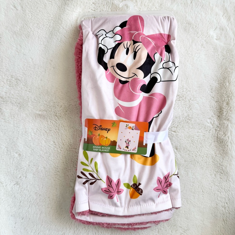 *NEW* Disney Minnie Mouse Pink Baby Blanket